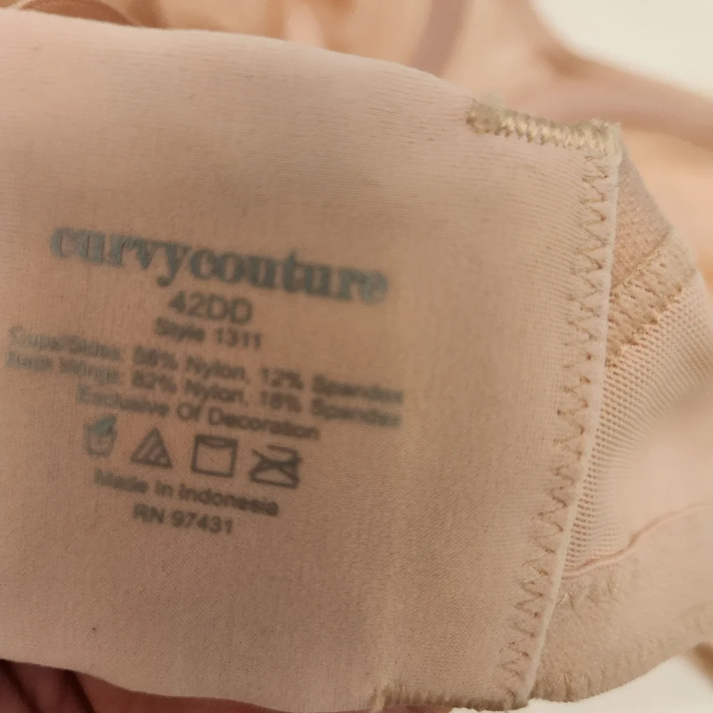 Curvycouture Mesh Bra Size 42DD - Picture 5 of 5